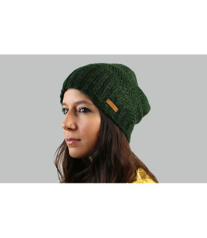 lange groene hoed Barts Cecilia Beanie army